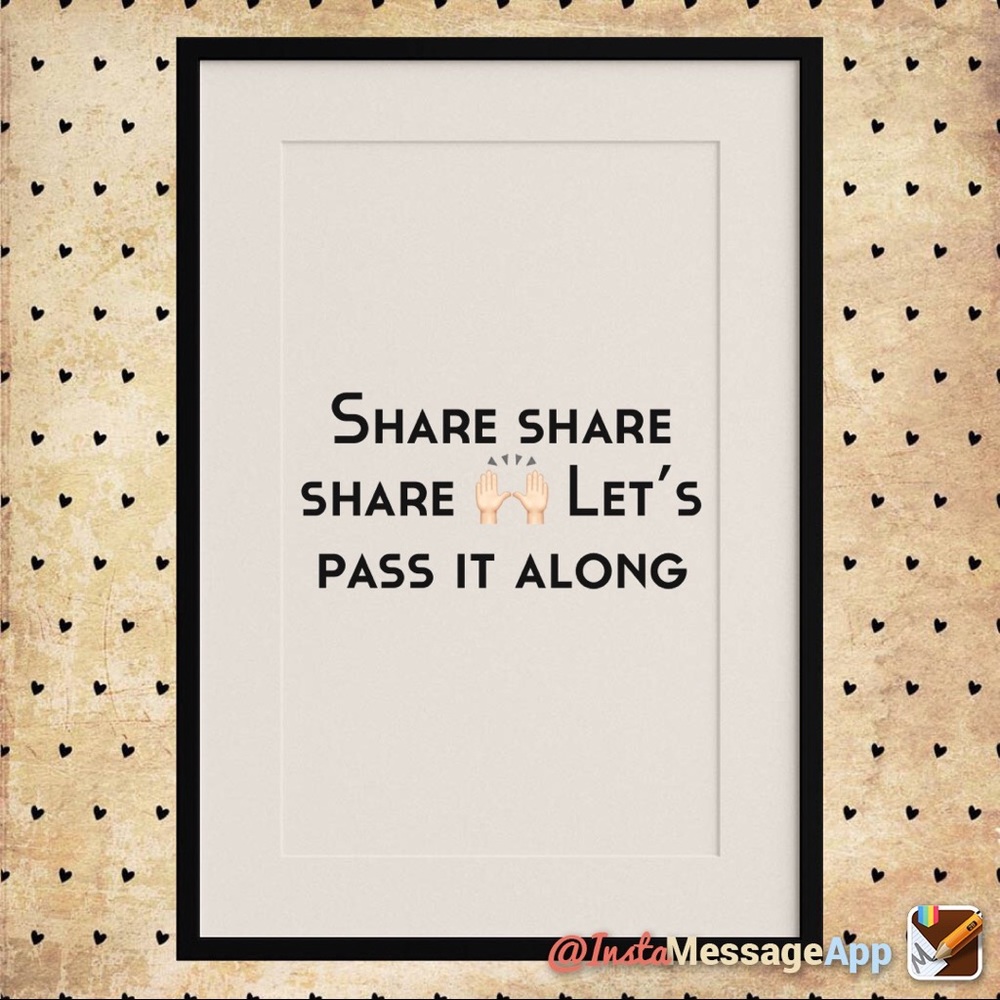 Share mine ! I’ll pass it along ‼️❤️